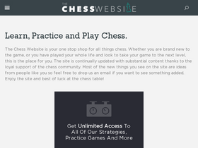 'thechesswebsite.com' screenshot