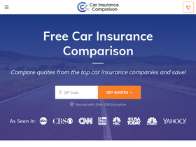 'carinsurancecomparison.com' screenshot