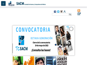 'sacm.org.mx' screenshot