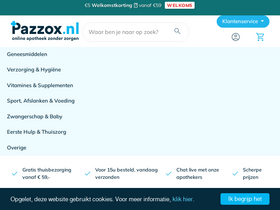 'pazzox.nl' screenshot