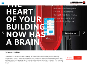 'armstrongfluidtechnology.com' screenshot