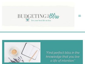'budgetingforbliss.com' screenshot