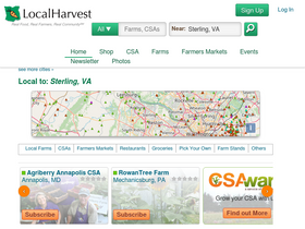 'localharvest.org' screenshot