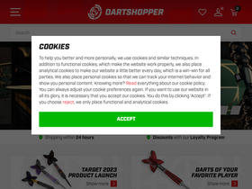 'dartshopper.com' screenshot
