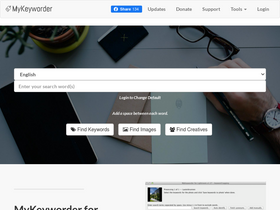 'mykeyworder.com' screenshot