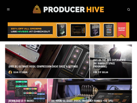 'producerhive.com' screenshot