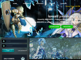 'insanityflyff.com' screenshot