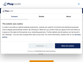 'flugrecht.de' screenshot