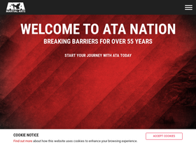 'atamartialarts.com' screenshot