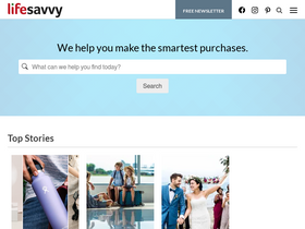 'lifesavvy.com' screenshot