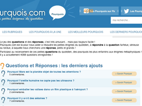 'pourquois.com' screenshot