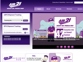 'air21.com.ph' screenshot