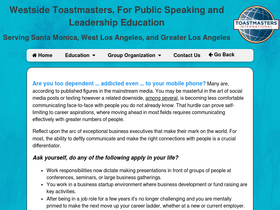 'westsidetoastmasters.com' screenshot