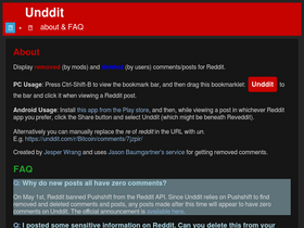 'unddit.com' screenshot