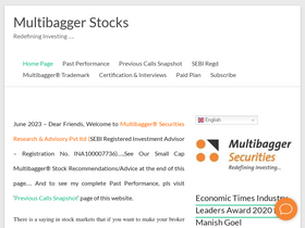 'multibaggershares.com' screenshot