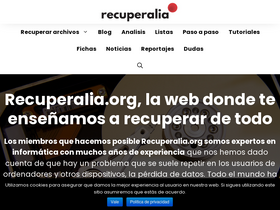 'recuperalia.org' screenshot