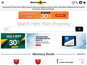 'memory4less.com' screenshot