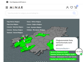'minarmobilya.com' screenshot