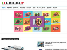 'cad3d.it' screenshot