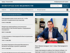 'novvedomosti.ru' screenshot
