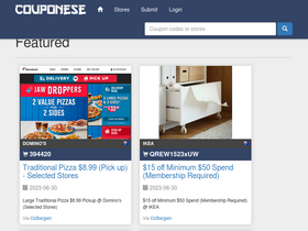 'couponese.com' screenshot