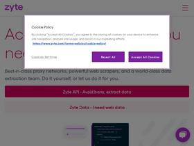 'zyte.com' screenshot