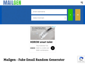 'mailgen.biz' screenshot