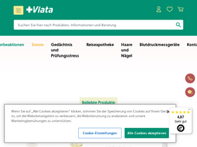 'viata-shop.de' screenshot