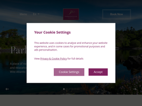 'parknasillaresort.com' screenshot
