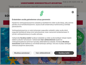 'sokoshotels.fi' screenshot