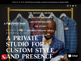 apolishedman.com homepage screenshot