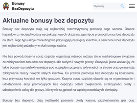 'bonusy-bez-depozytu.pl' screenshot