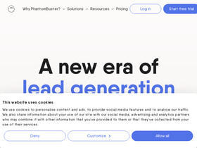 'phantombuster.com' screenshot