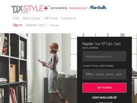 'tjxstyleplus.ca' screenshot
