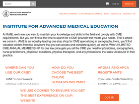 'iame.com' screenshot
