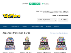 Poképlaza homepage screenshot