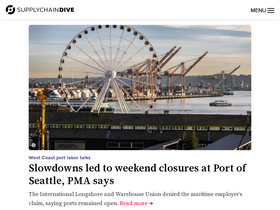 'supplychaindive.com' screenshot