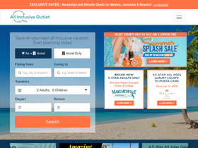 'allinclusiveoutlet.com' screenshot