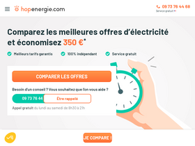 'hopenergie.com' screenshot