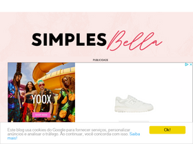 'simplesbellablog.com' screenshot