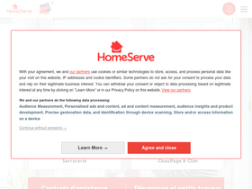 'homeserve.fr' screenshot