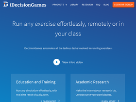 'idecisiongames.com' screenshot