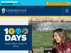 'mycu.cedarville.edu' screenshot