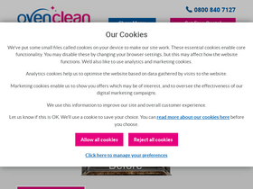 'ovenclean.com' screenshot