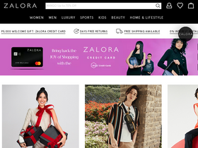 'zalora.com.ph' screenshot