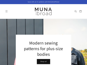 munaandbroad.com homepage screenshot