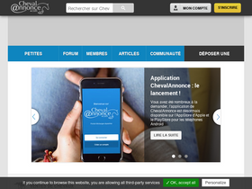 'chevalannonce.com' screenshot