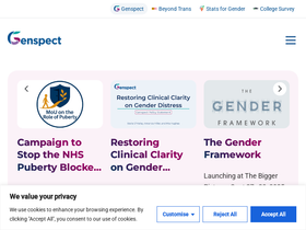 'genspect.org' screenshot