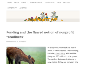 'nonprofitaf.com' screenshot