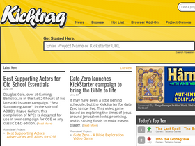 'kicktraq.com' screenshot